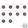 Image 1 : Lot of Canada Coloured Holiday (Christmas) Proof Like 25-cent. You will receive 5x 2005P & 5x 2006P.