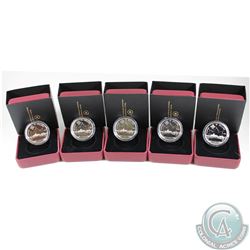 Lot of 5x 2011 Canada $10 Highway of Heroes Fine Silver Coins. 5pcs (TAX Exempt)