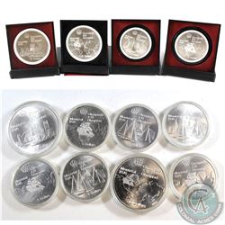 Estate Lot of 1976 Montreal Olympic $5 and $10 Sterling Silver Coins. You will receive 8x $5 Coins, 