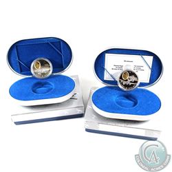 1990 Canada $20 Aviation - The Avro Lancaster Bomber & 1991 Canada $20 Aviation - A.E.A. Silver Dart