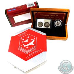2008 Canada RCM 100th Anniversary Coin & Stamp Set (outer sleeve is torn) & 2006 Canada $5 Snowbirds