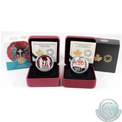 2015 Canada $1 Art of War 100th Anniversary of 'In Flanders Fields' & 2017 Red Enameled Special Edit