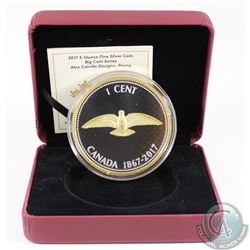 2017 Canada 1-cent Big Coin - Alex Colville Design 5oz. Fine Silver Coin in Red RCM Display Box with