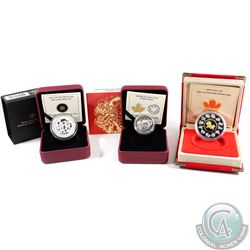 2002 Canada $15 Year of the Horse Lunar Sterling Silver with Gold Plating (missing outer sleeve, cap