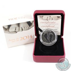 2014 Canada $10 Welcome to the World - Baby Feet Fine Silver Coin (TAX Exempt)