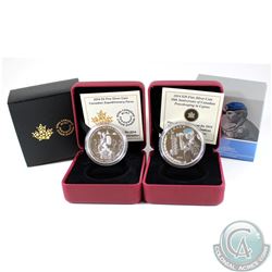 2014 Canada $20 Peacekeeping in Cyprus & 2014 $5 Canadian Expeditionary Force Fine Silver Coins (Tax