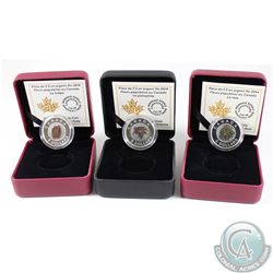RCM Issue: 2014 Canada $5 Flowers in Canada Fine Silver & Niobium Coins (Tax Exempt). You will recei