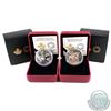 Image 1 : RCM Issue: 2016 Canada $20 Baby Animals Fine Silver Coins - Common Loon & Caribou (Tax Exempt) 2pcs.