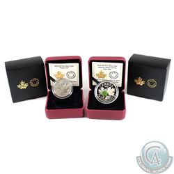 RCM Lot: 2014 Canada $10 Maple Leaf (outer sleeve worn) & 2014 Canada $20 Majestic Maple Leaves with