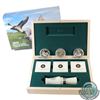 Image 1 : 2013-2014 $10 Ducks of Canada 3-coin Fine Silver Set in Deluxe Display Box with Duck Caller (TAX Exe