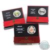 Image 1 : Lot of 3x 2005-2006 Canada $5 Fine Silver Coins - 2005 60th Anniversary of the End of World War II, 