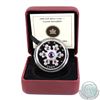 Image 1 : 2009 Canada $20 Pink Crystal Snowflake Fine Silver Coin (missing outer cardboard sleeve & coin is to