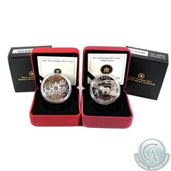 2007 Canada $20 International Polar Year & 2011 $20 Winter Scene (coin is very lightly toned) Sterli