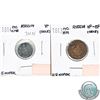 Image 1 : Russia 1813 1/2 Kopek VF-EF (Hole) & 1814 5 Kopek VF (Hole). 2pcs