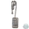 Image 1 : Johnson Matthey 1/2 oz. Blank Reverse .999 Fine Silver Bar holed with Sterling Silver Chain (Tax Exe