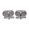 Image 5 : S.T. Dupont Silver Palladium Oval Cufflinks