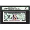 Image 1 : 1990 $5 Disney Dollars Note PMG Gem Uncirculated 65EPQ