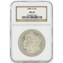 1885-O MS63 NGC Morgan Silver Dollar