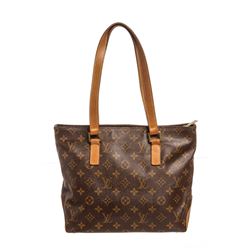 Louis Vuitton Monogram Canvas Leather Cabas Piano Shoulder Bag