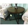 Image 2 : SCHNADIG METAL BASE WALNUT TOP COFFEE TABLE & END TABLE