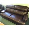 Image 2 : CHATEAU D'AX BROWN LEATHER POWERED RECLINING 2 SEAT SOFA