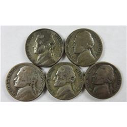 1945-D Jefferson Nickels