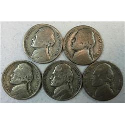 1943 Jefferson Nickels