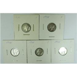 1935 Mercury Dimes