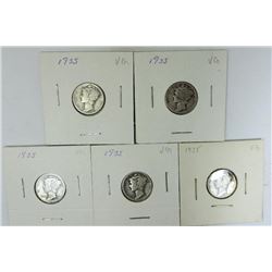 1935 Mercury Dimes