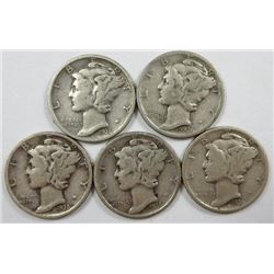 1936 Mercury Dimes