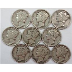 1940 Mercury Dimes