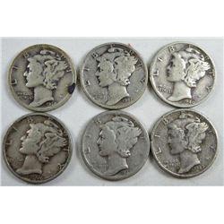 1936-1941 Mercury Dimes