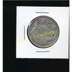 1944 Canadian Silver King George 50 Cent Coin