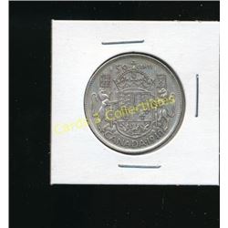 1940 Canadian Silver King George 50 Cent Coin