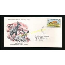 1976 Gambia Wildlife First Day Cover Antelope