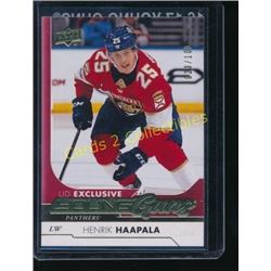 17-18 Upper Deck Exclusives #496 Henrik Haapala YG