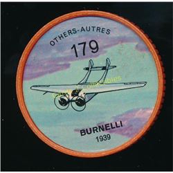 1960's Jello Coins Burnelli 1939