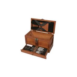 OUTERS 25PC UNIV CLNG TOOL BOX WOOD