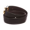 Image 4 : Dunhill Black Leather Gold Buckle Logo Belt