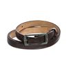 Image 1 : Valentino Black Lizard Skin Green Rhinestone Buckle Thin Belt