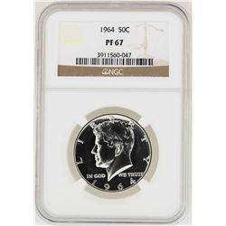 1964 Kennedy Half Dollar Proof Coin NGC PF67