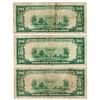 Image 2 : Lot (3) 1929 $20 San Francisco CA National Currency Notes - Charter 9174