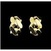 Image 1 : 14x22mm Chain Hoop Earrings - Gold Plated