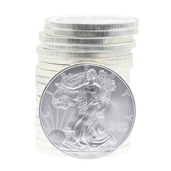 Roll of (20) 2008 $1 American Silver Eagle Brilliant Uncirculated Coins
