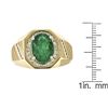 Image 4 : 3.33 ctw Emerald and Diamond Ring - 14KT Yellow Gold