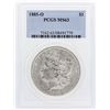 Image 1 : 1885-O $1 Morgan Silver Dollar Coin PCGS MS63