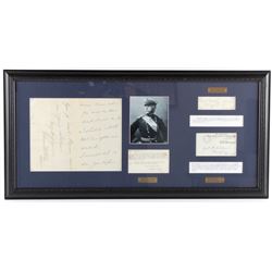 US Civil War General's Signatures Framed RARE