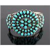 Image 1 : Navajo Sterling Silver Turquoise Petit Point Cuff