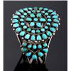 Image 5 : Navajo Sterling Silver Turquoise Petit Point Cuff