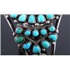 Image 6 : Navajo Sterling Silver Turquoise Petit Point Cuff